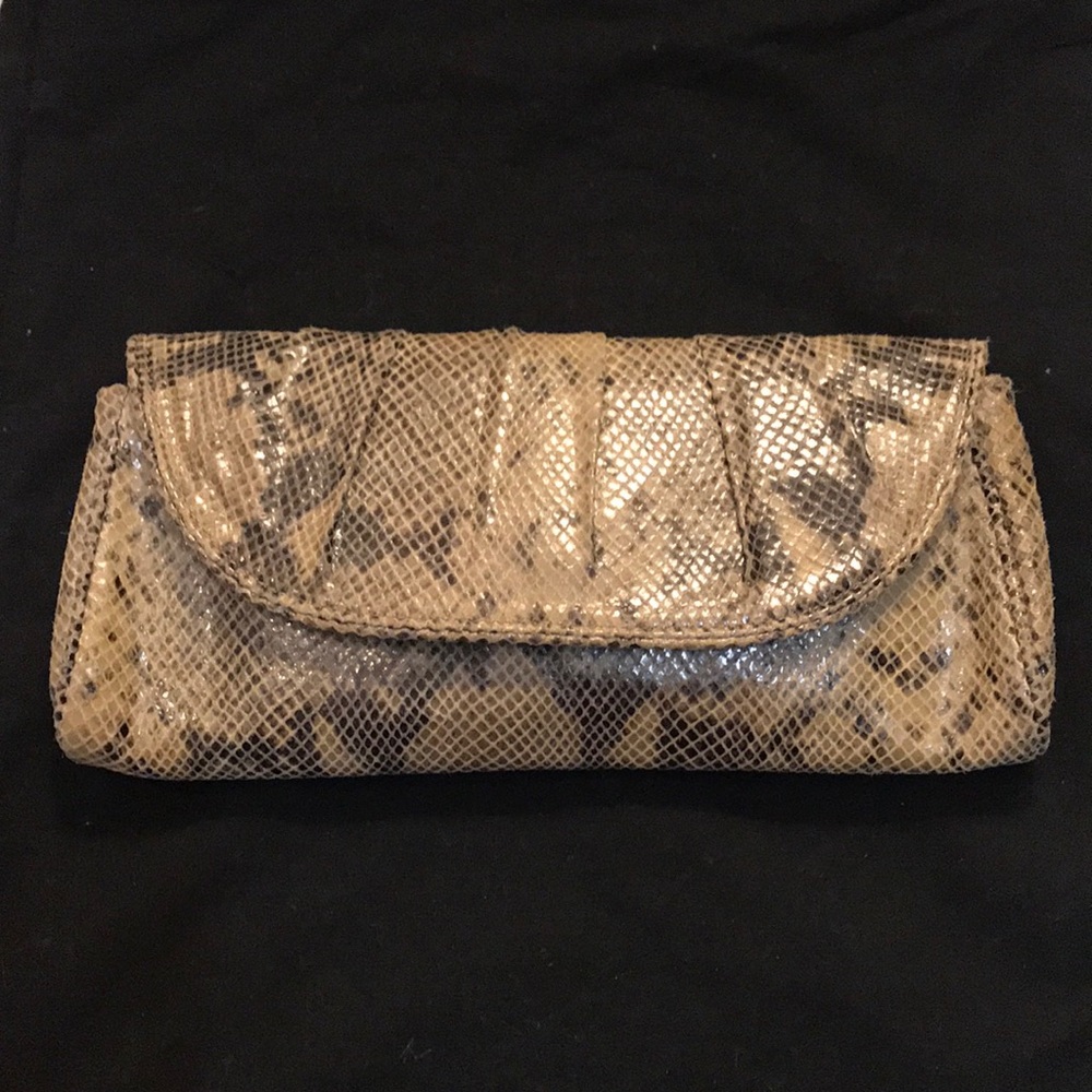 Python clutch from Banana Republic
